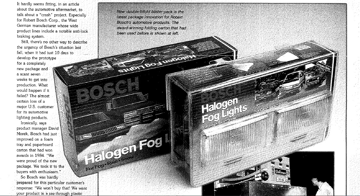 From the Archives 1989 Packaging Digest Case Study on Dordan and Bosch