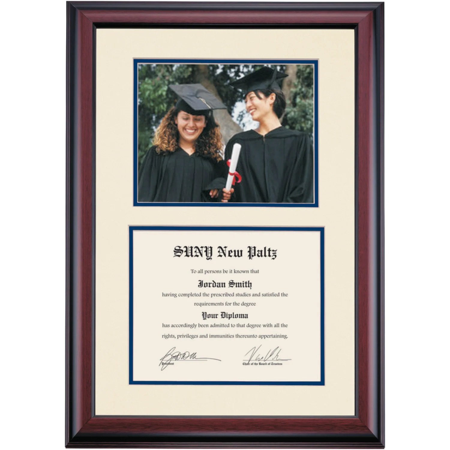 SUNY New Paltz Premier for 8x10 Photograph Diploma Frame Dorm