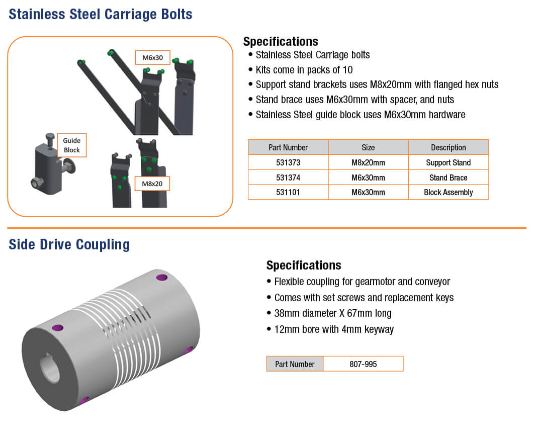AquaGard LP Series Accessories Dorner Conveyors