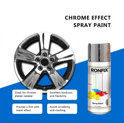 Brushed Gold Chrome Look Effect Spray Paint FUNGOM