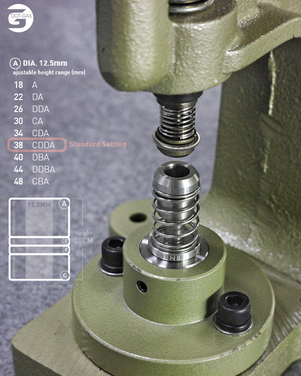 Refitted KAM DK98 Universal Hand Press Machine For Tack Buttons, Jeans
