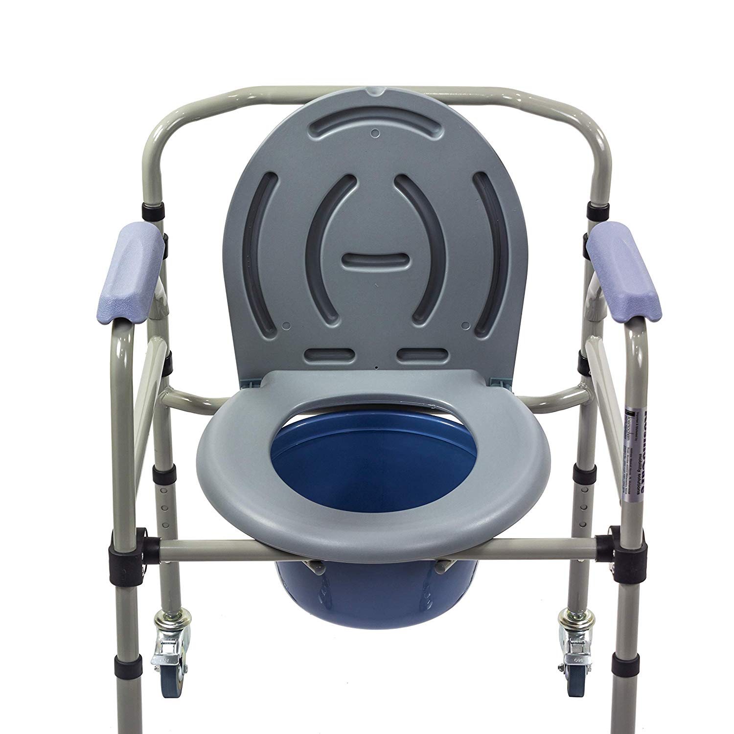 Buy KosmoCare Imported Folding Commode with Seat Cover with Castors at