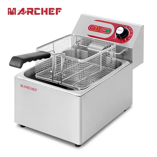 MARCHEF Commercial Electric Frying machine with food cart EF4L
