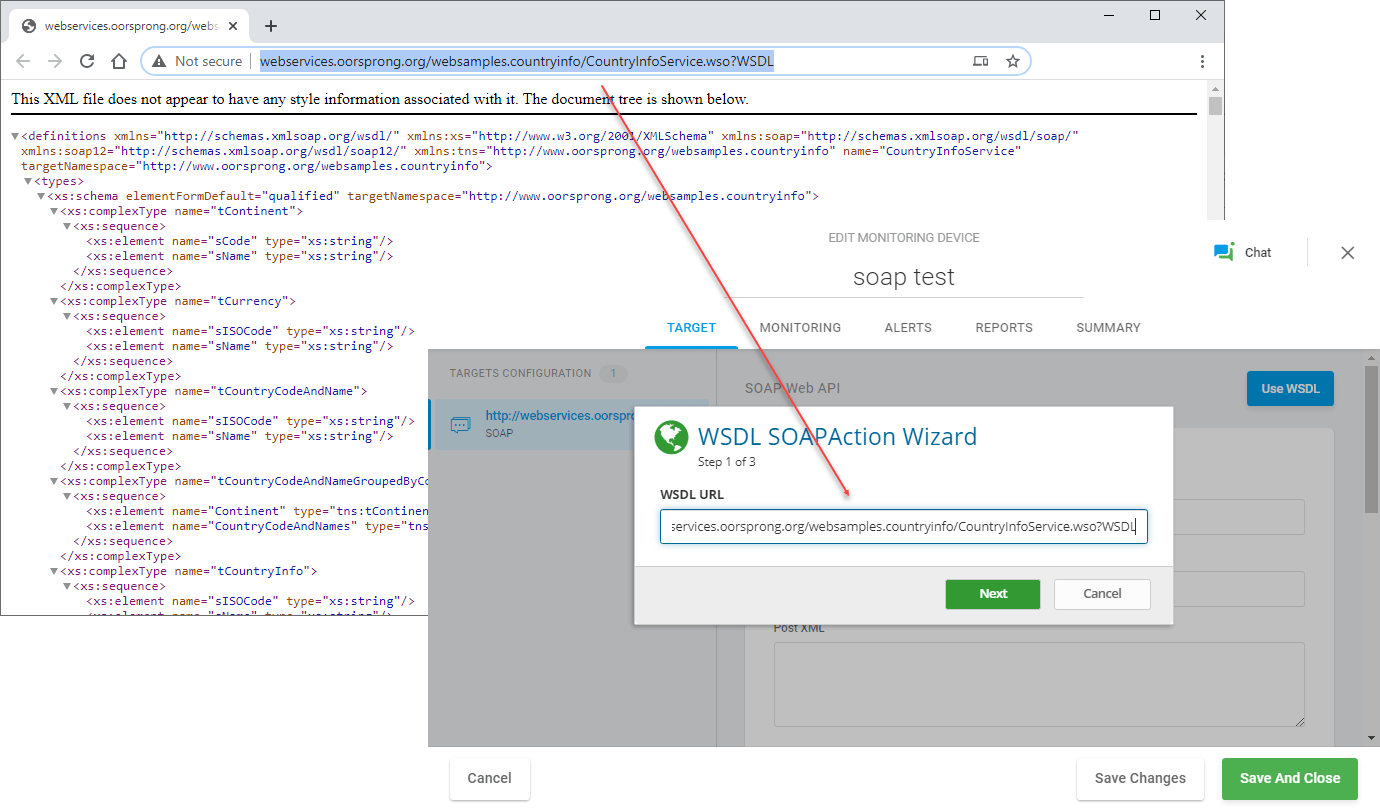 Using WSDL Wizard to Create a SOAP Request