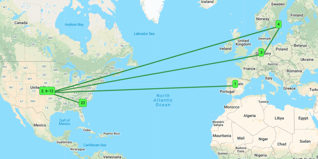 Trace Route On Map Visual Traceroute