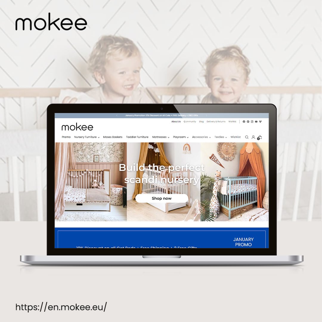 mokee Digital Marketing Portfolio, Nursery Furniture Portfolio