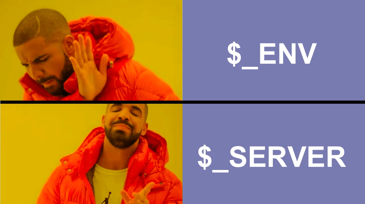 PHP dotenv is inconsistent across development and production Dotenv