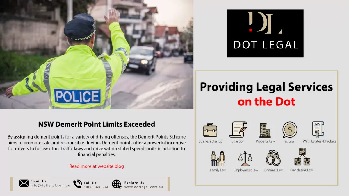 NSW Demerit Point Limits Exceeded Dot Legal Providing Law Services
