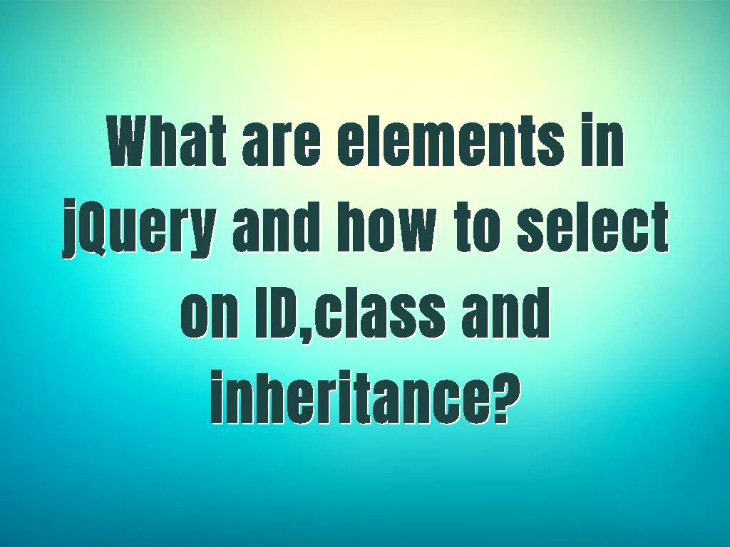 How To Find Id Of An Element In Jquery at Joshua Weatherspoon blog