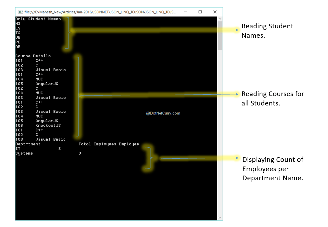 Querying JSON using LINQ
