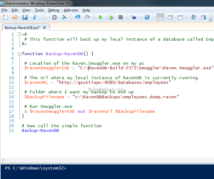 Automate Backups using PowerShell