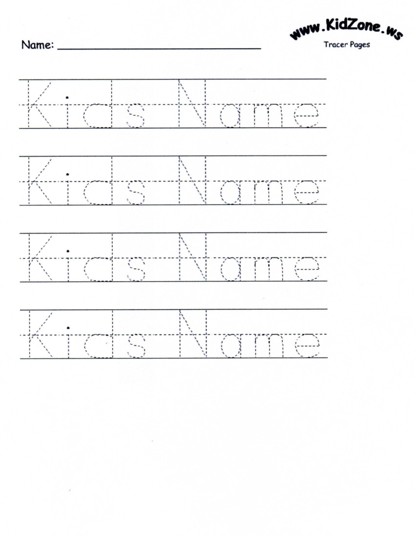 Name Tracing Practice Worksheets Dot to Dot Name Tracing Website