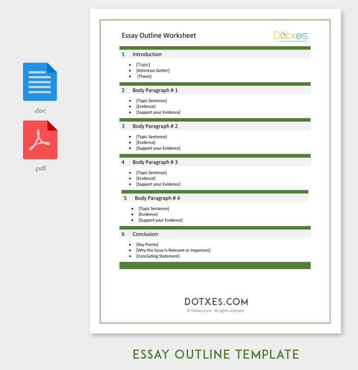 30+ Essay Outline Templates (Free Samples, Examples and Formats)