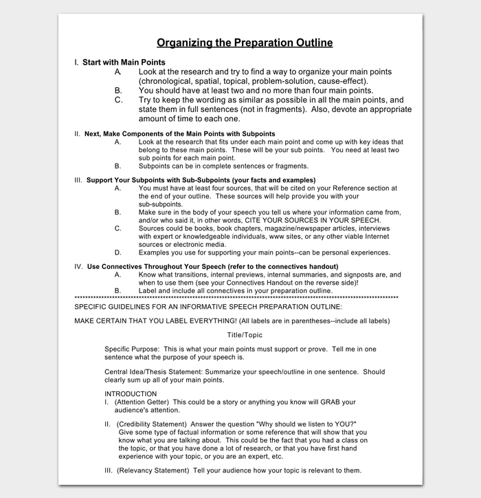 Presentation Outline Template 19+ Formats for PPT, Word & PDF