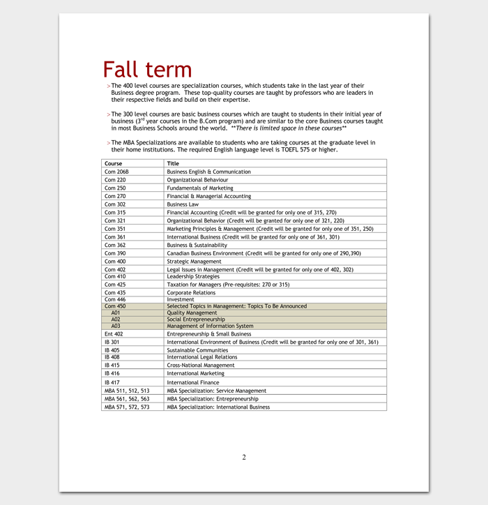 Training Course Outline Template 24+ Free For Word & PDF