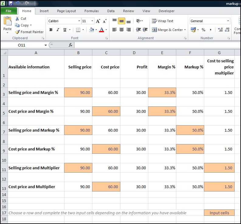 Markup Calculator Double Entry Bookkeeping