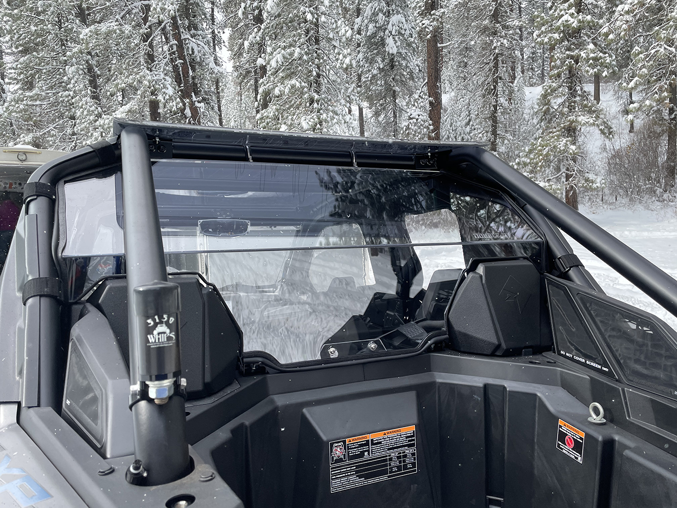 Double OTT Polaris RZR Pro XP Turbo R Rear Window RockPeak UTV