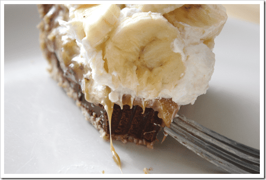 Black Bottom Banoffee Pie with a Pretzel Crust…from Fields of Cake