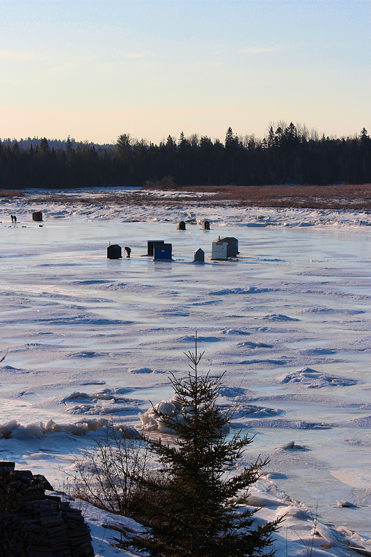 Ice Huts Downeast Thunder Farm