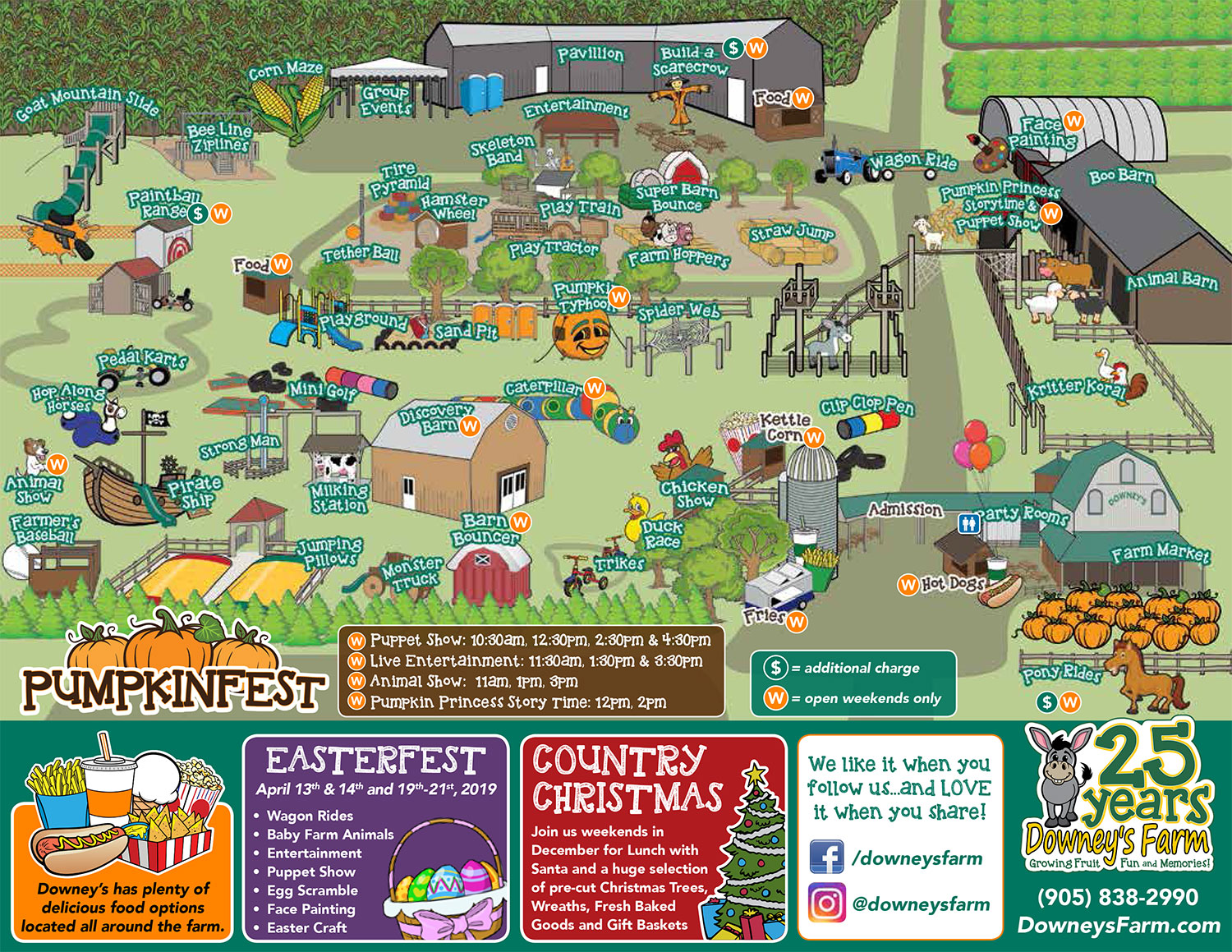 Pumpkin fest and Corn Maze Downey's Farm Market in Caledon, Ontario