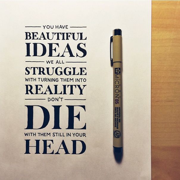 14 Wonderful Hand Lettered Quotes that will inspire You