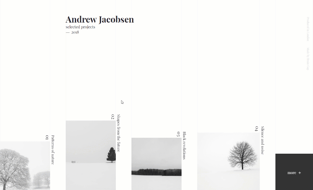 Simple Full Screen Image Reveal Effect