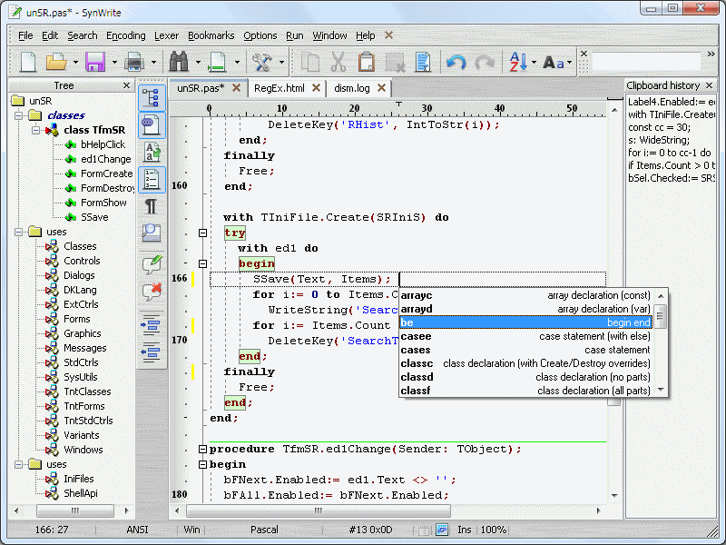 SynWrite TextEditor Free Text Editing Tool review