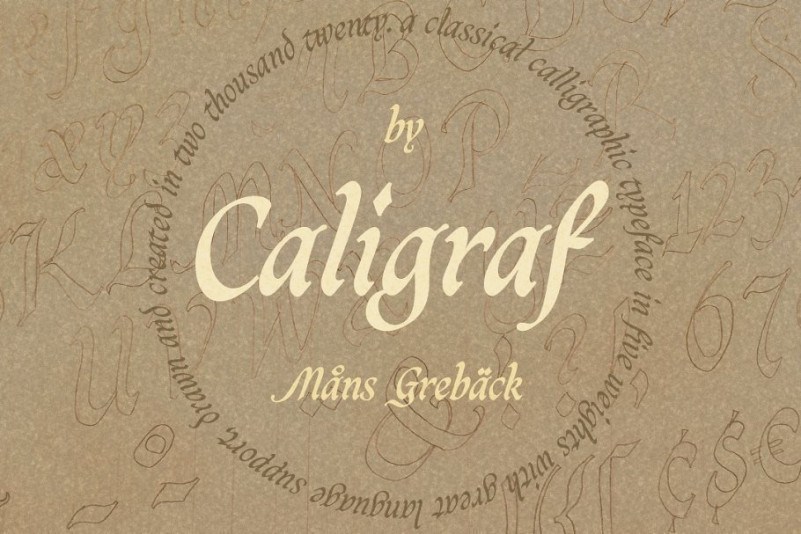 Caligraf Classical Calligraphy Script Font Download Fonts