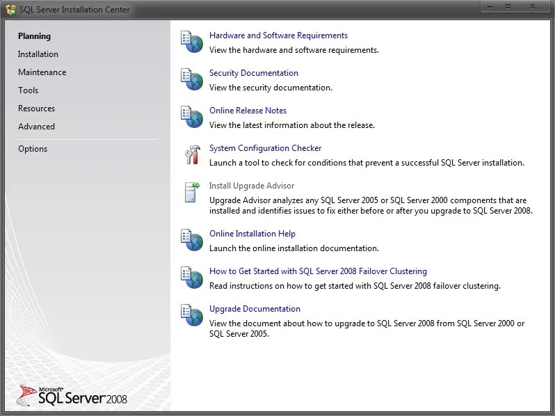 Microsoft SQL Server 2008 Express (32bit) Base de datos