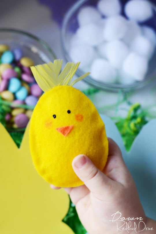 Easter Egg Chicks NoSew Pattern With Free Printable Template