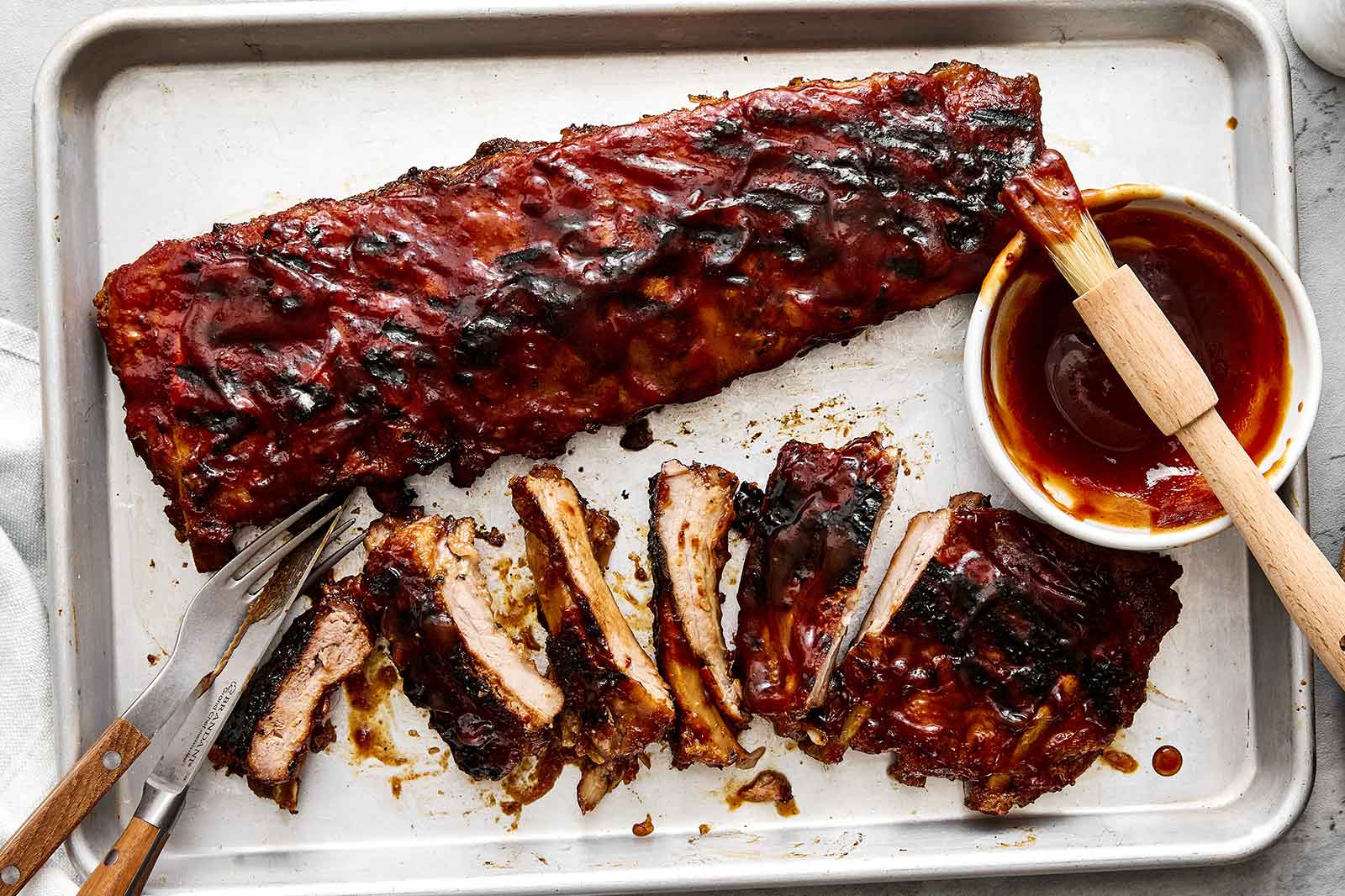 Baby Back Ribs with Spiced Rum Pineapple BBQ Sauce