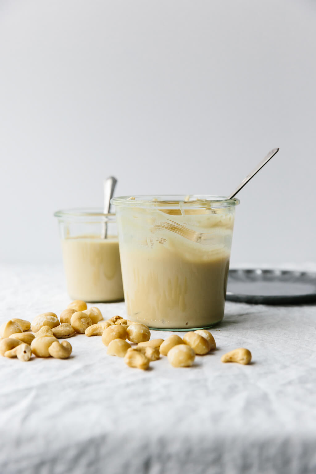 This macadamia cashew butter blend is one of my favorite homemade nut butters. It's delicious, super creamy and only take a few minutes to make. 