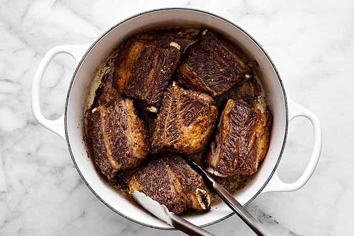 Seared short ribs.