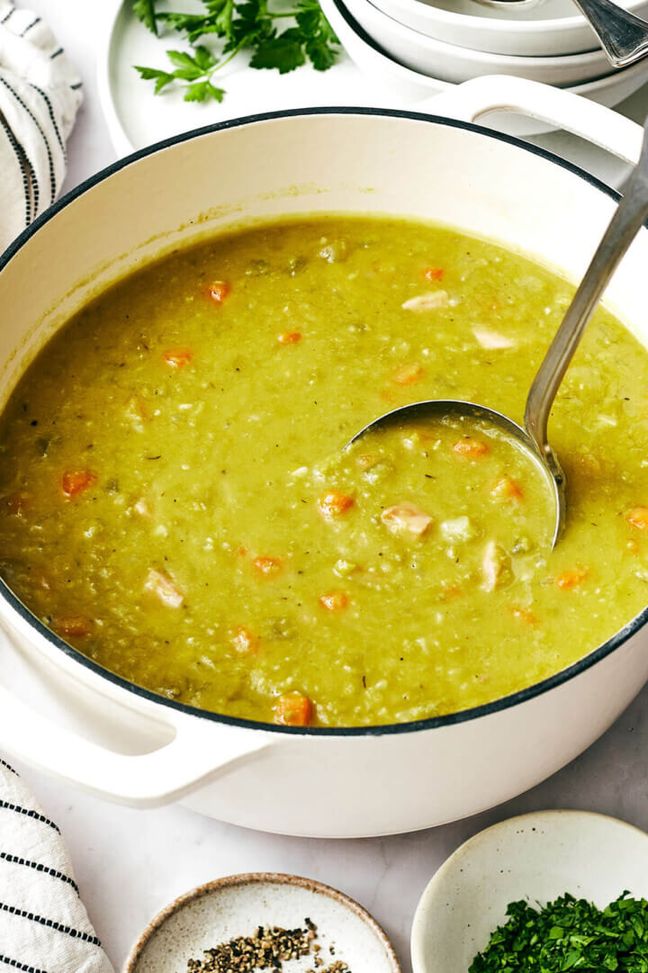 Classic Split Pea Soup Downshiftology