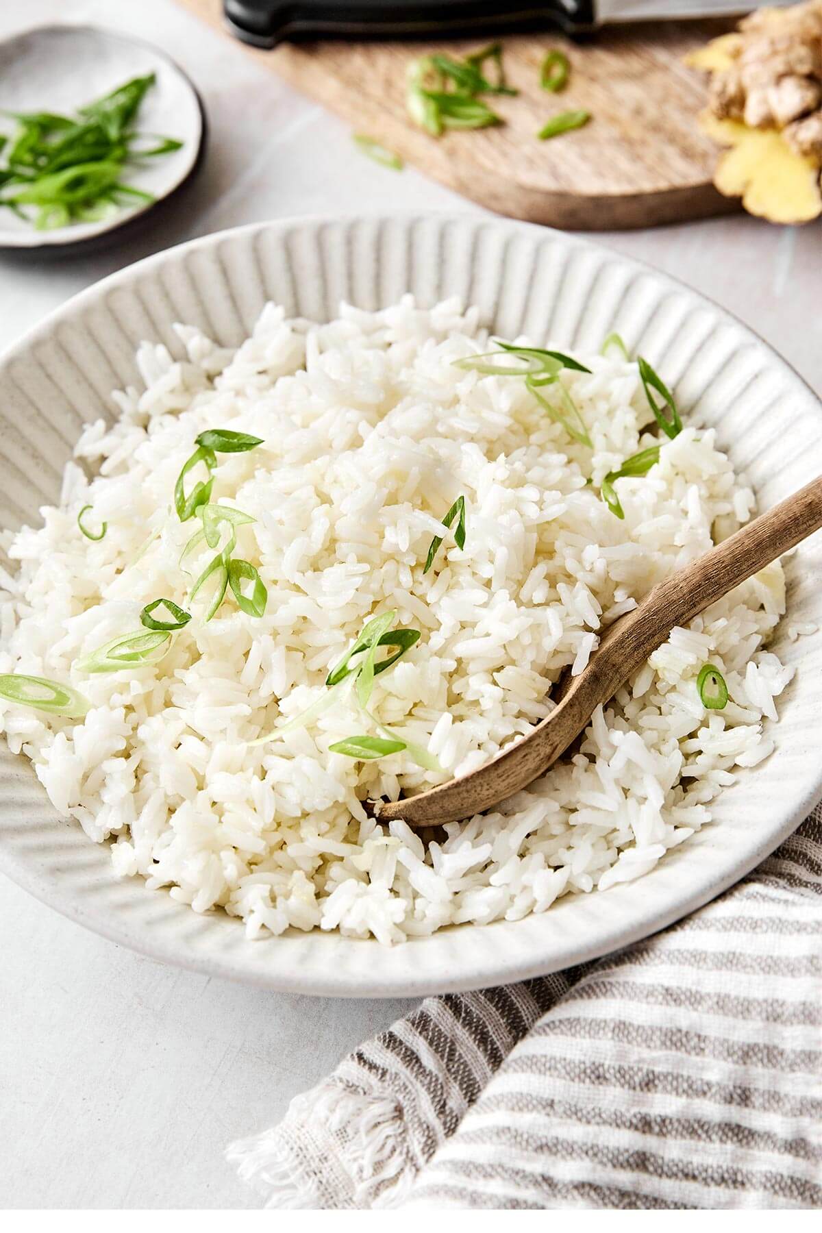 Ginger rice recipe.