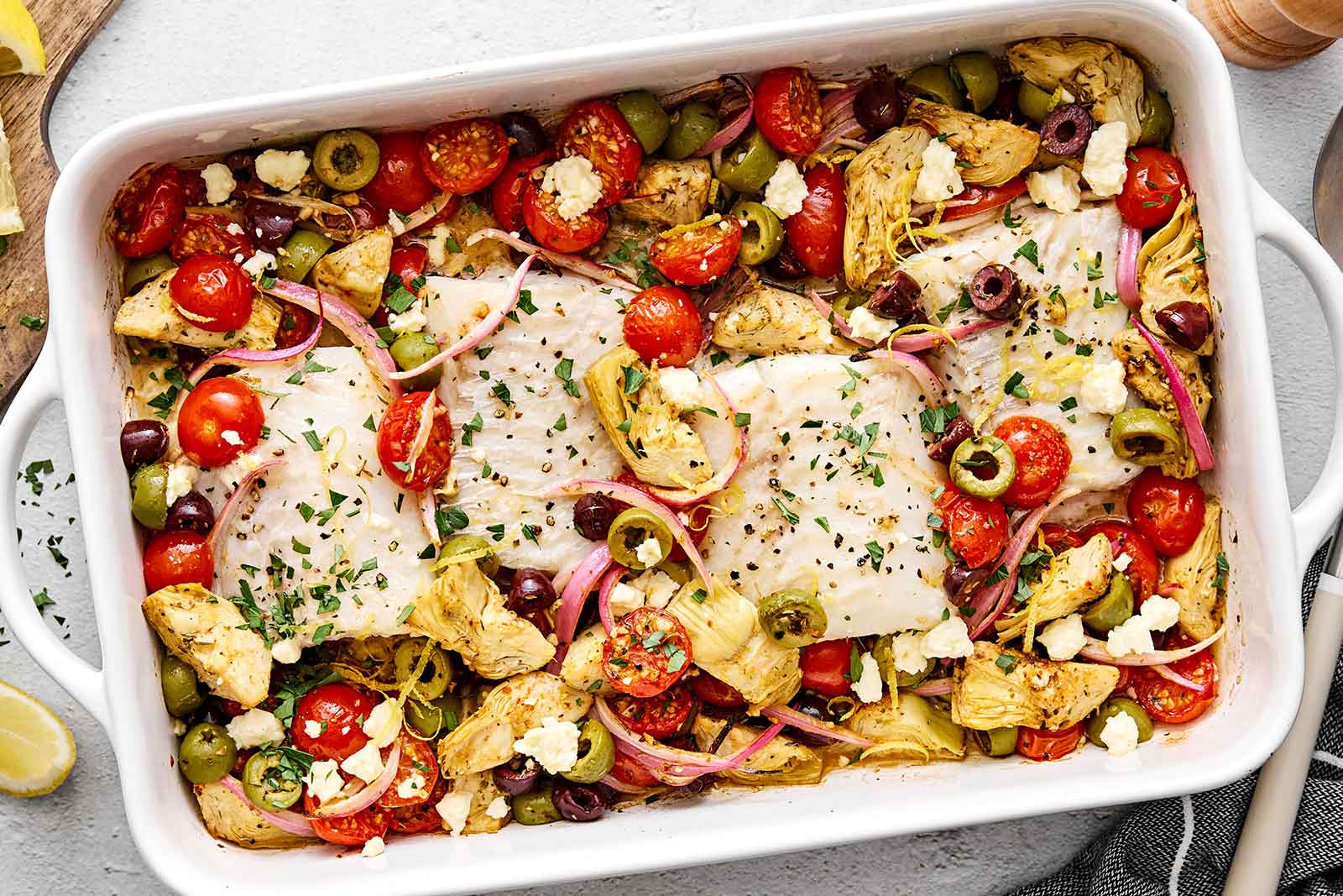 Greek Baked Cod