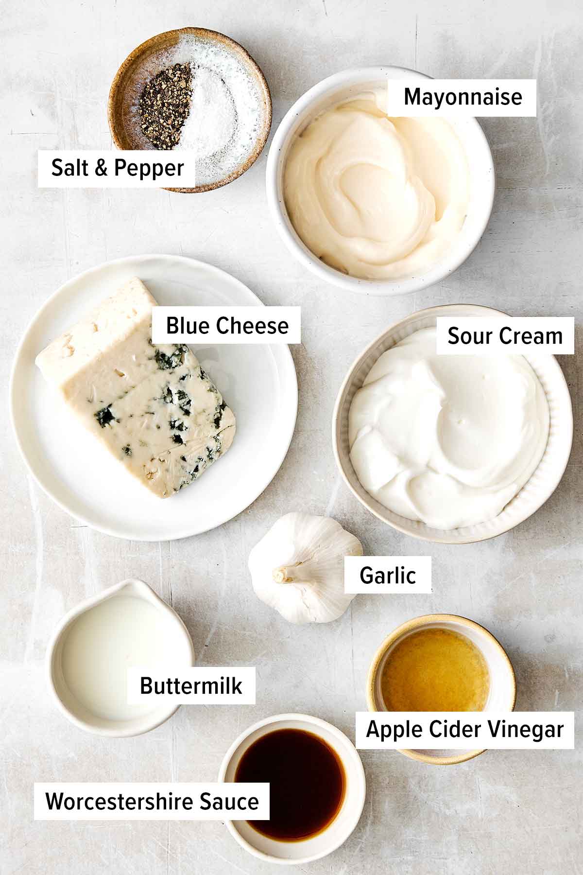 This blue cheese dressing is rich, creamy, tangy, and gives that classic steakhouse flavor perfect for a classic wedge salad. Blue cheese dressing ingredients.
