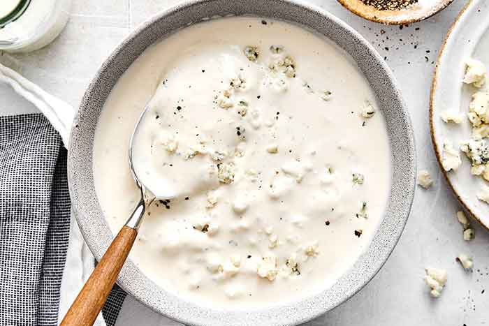 How to make blue cheese dressing.