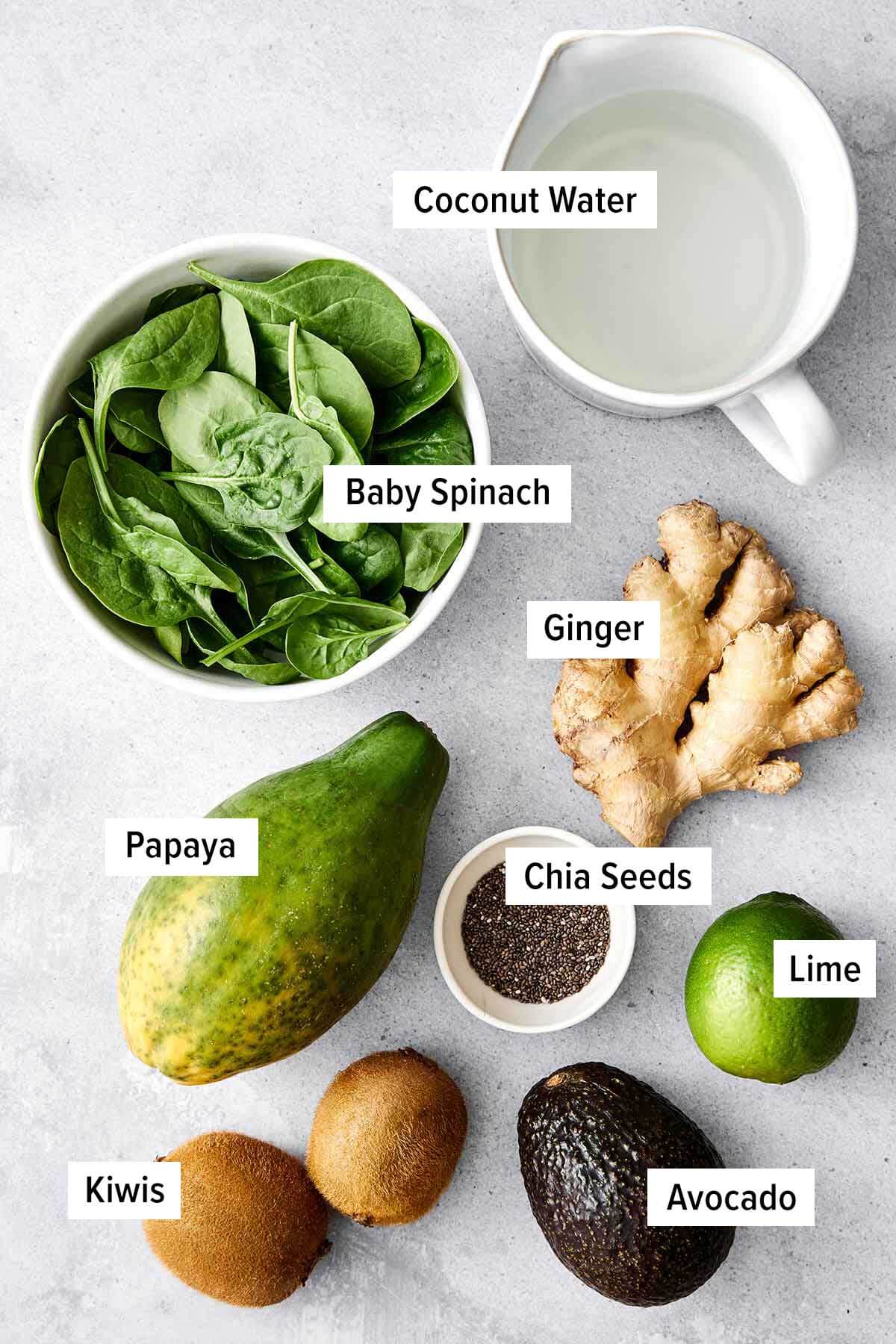 Packed with fiber-rich and hydrating ingredients, this tropical digestive smoothie is great for cleansing your gut and tastes delicious! Tropical digestive smoothie ingredients.