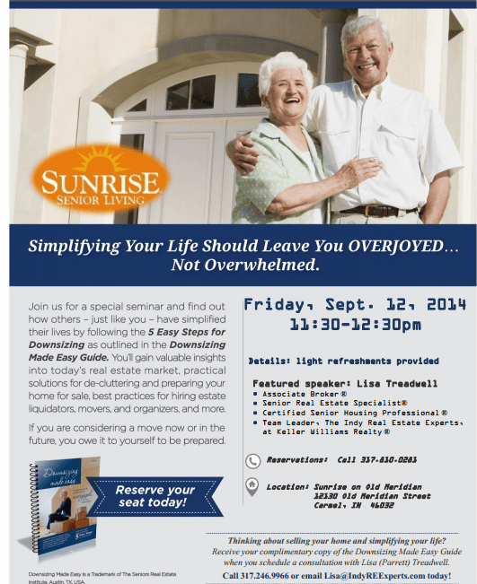 Carmel, IN Free Senior Seminar How to Prepare for a LateInLife Move