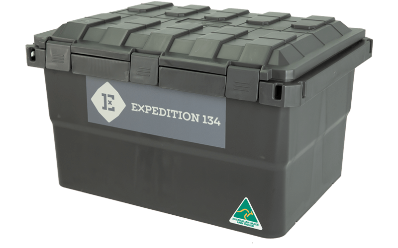 Expedition 134 Heavy Duty Plastic Storage Box 55L Grey