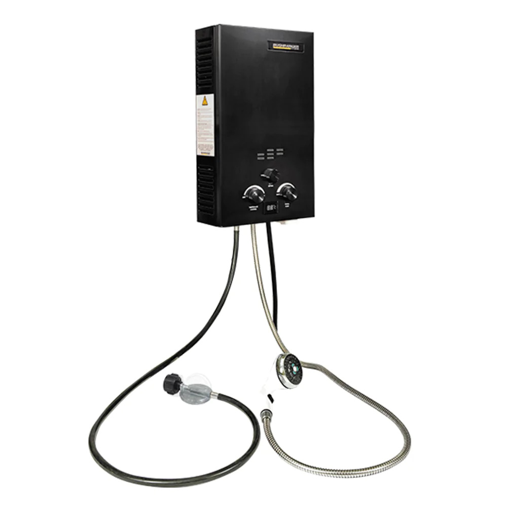 Bushranger 4x4 Portable Gas Hot Water Shower Kit New Black Edition