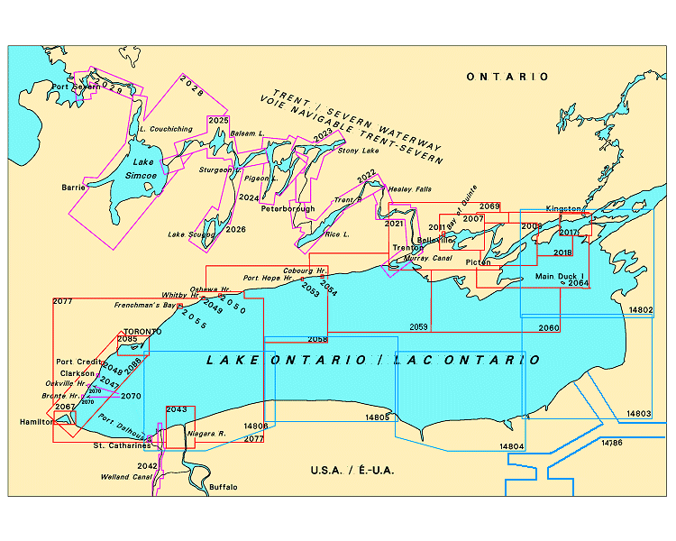 Lake Ontario / Trent Severn Waterway Charts