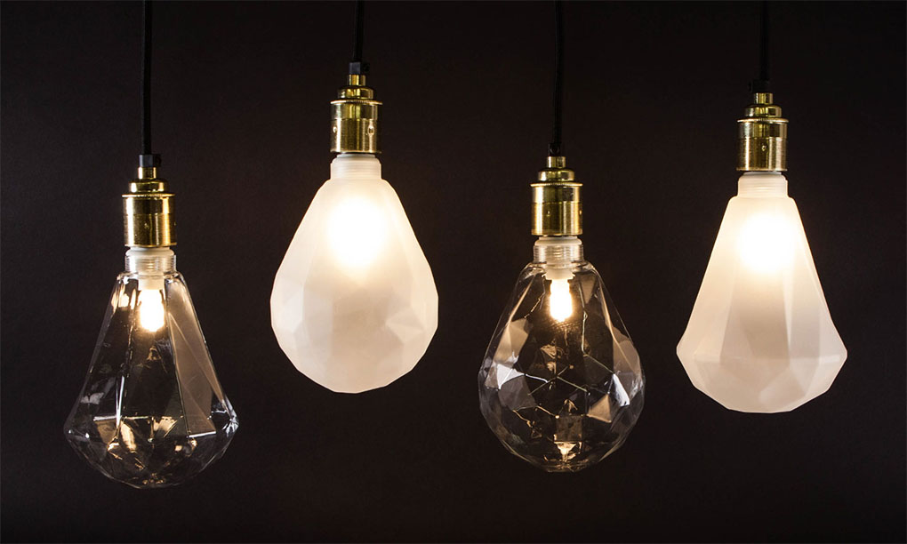 Diamond LED geometric light bulbs are forever Dowsing & Reynolds
