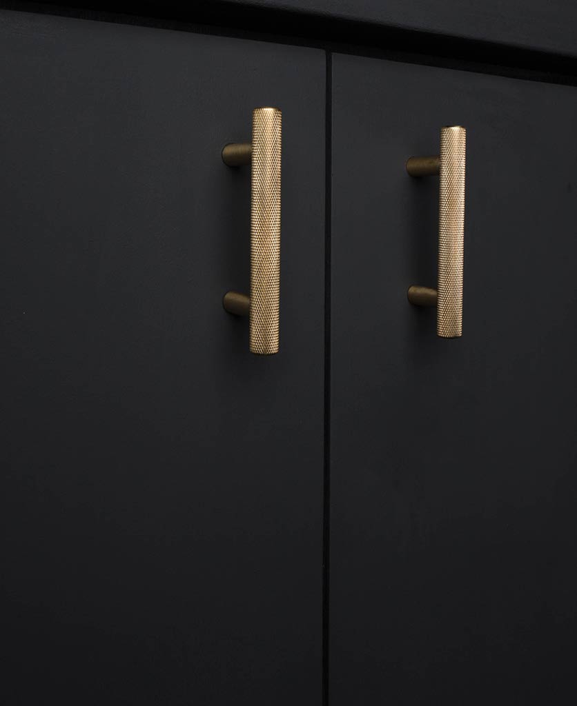Brass Kitchen Door Handles Skyscraper Three Finishes