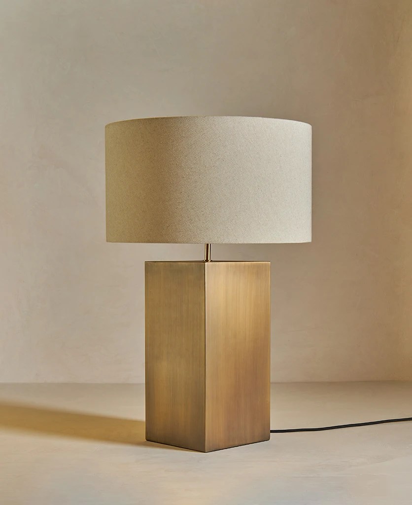 Antique Brass Living Room Table Lamp Dowsing & Reynolds