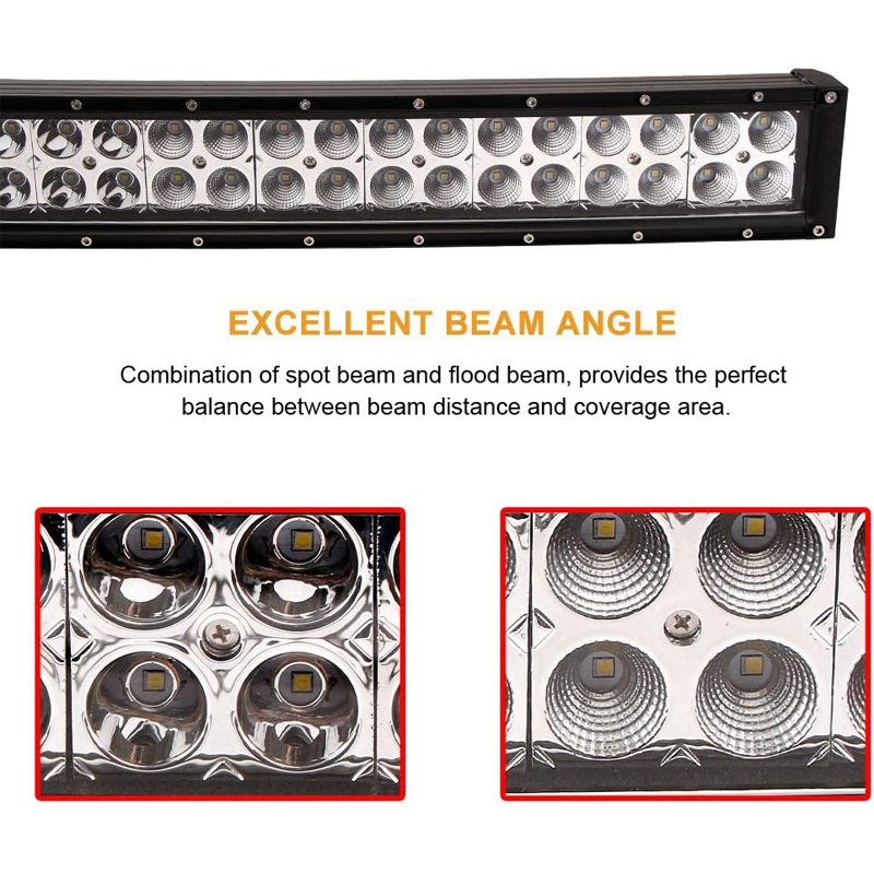 Doxmall 42 Inch Curved Work Light Bar 240W with 10ft Wiring Harness