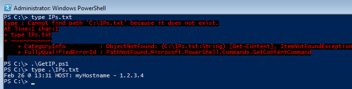 GetIP Exfiltrate IP information using PowerShell