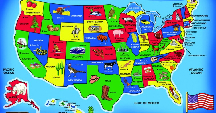 This Map Shows The Literal Translation Of State Names And Their Origins