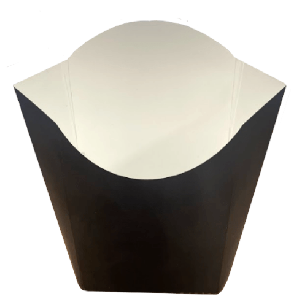 Black Cardboard Chip Scoop Large 100/pack DPA Packaging Wholesale